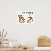 Poster PEBBLES™ et Bam Bam Love Nature (Cuisine)