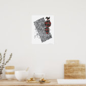 Poster PEBBLES™ Punk Plaid (Cuisine)