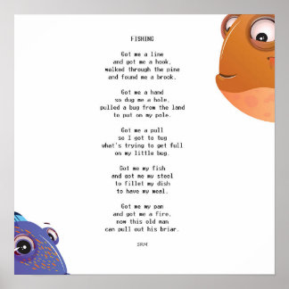 Poster Pêche