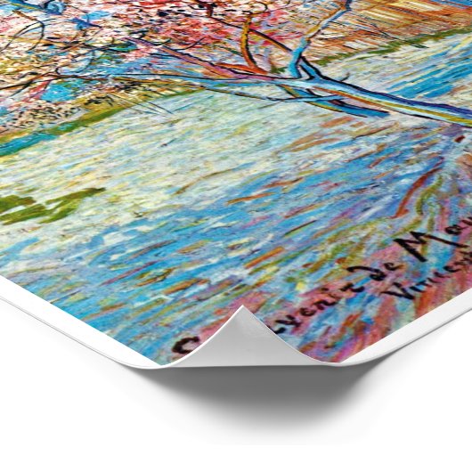 Poster Pêche à fleurs, Van Gogh (Coin)