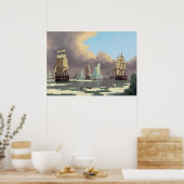 Poster Pêche à la baleine du Nord : "Swan" & "Isabella" (Cuisine)