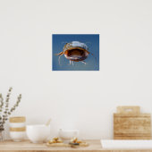 Poster Pêche à la bouche (Cuisine)