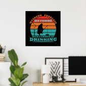 Poster Pêche à la glace drôle (Bureau à domicile)