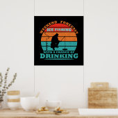 Poster Pêche à la glace drôle (Cuisine)