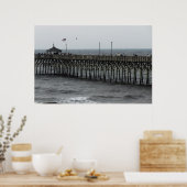 Poster Pêche à la jetée - Oak Island, NC (Cuisine)