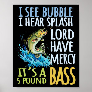 Poster Pêche à la ligne Byss Sport Noir Byss Poisson