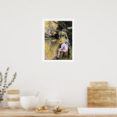 Poster "Pêche à la ligne" par Gustave Caillebotte (Cuisine)