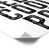 Poster Pêche à la mode drôle pêcheur rétro vraiment cool (Coin)