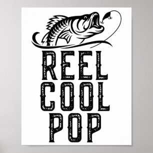 Poster Pêche à la mode drôle pêcheur rétro vraiment cool