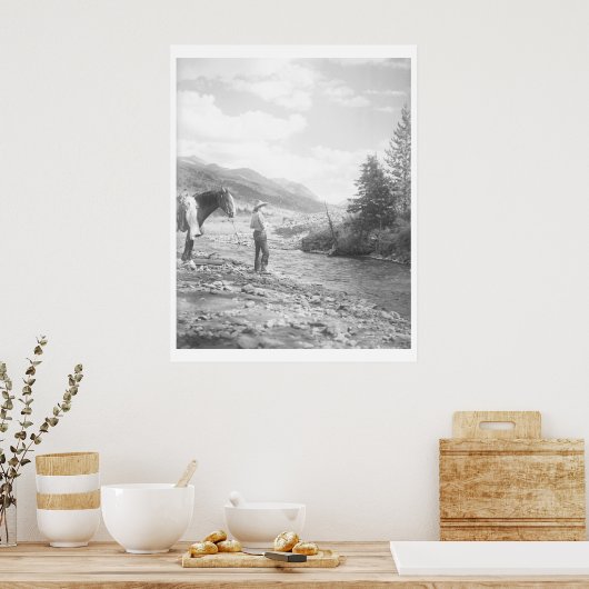 Poster Pêche à la mouche. (Cuisine)