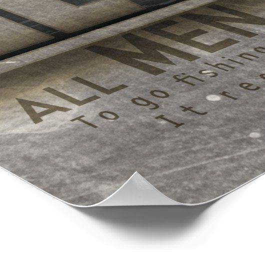 Poster Pêche à la mouche (Coin)