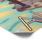 Poster Pêche à la mouche - Curry, Alaska (Coin)