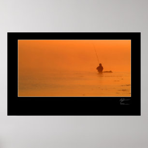 Poster Pêche à la mouche la côte danoise