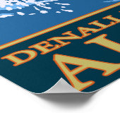 Poster Pêche à la mouche - Parc national Denali, Alaska (Coin)