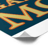 Poster Pêche à la mouche - Rivière Gallatin, Montana (Coin)