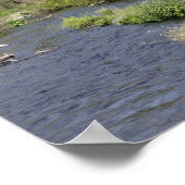 Poster Pêche à la mouche sur la rivière Metolius, Oregon (Coin)