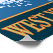 Poster Pêche à la mouche - West Yellowstone (Coin)