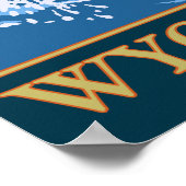 Poster Pêche à la mouche - Wyoming (Coin)