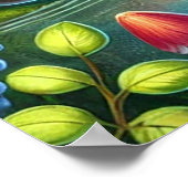 Poster Pêche à la nacelle par une forêt magique (Coin)