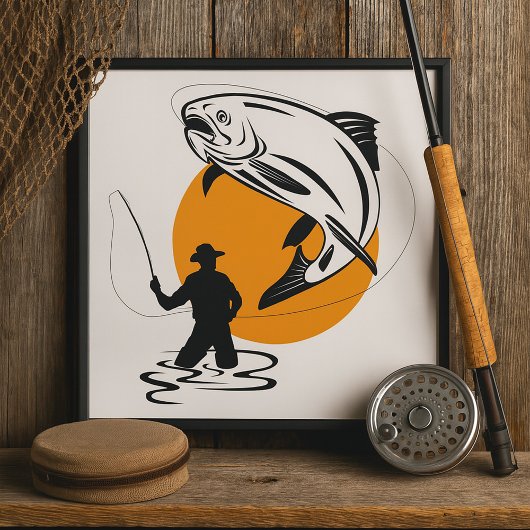 Poster Pêche à la truite