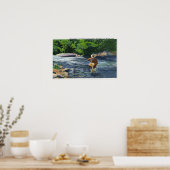 Poster Pêche à la truite à Catherine's Creek (Cuisine)