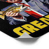 Poster Pêche à la truite Rendre la pêche plus belle Trump (Coin)