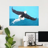 Poster Pêche à l'aigle (Bureau à domicile)