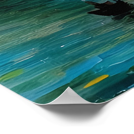 Poster Pêche à l'aube (Coin)