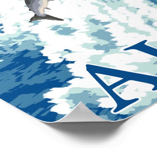 Poster Pêche à l'ours dans la rivière - rivière McNeil, A (Coin)