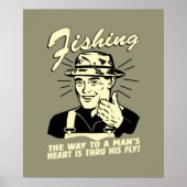 Poster Pêche : À travers sa mouche (Devant)