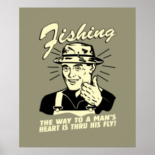 Poster Pêche : À travers sa mouche