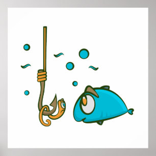 Poster Pêche amusante