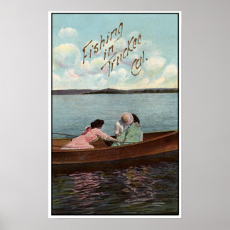 Poster Pêche au camion 1910