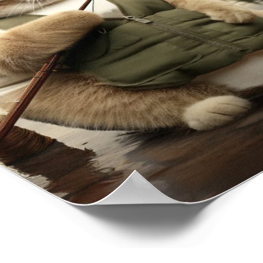 Poster Pêche au chat gras (Coin)