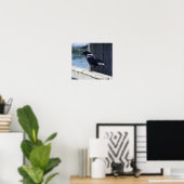 Poster Pêche au corbeau (Bureau à domicile)