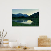 Poster Pêche au coucher du soleil (Cuisine)