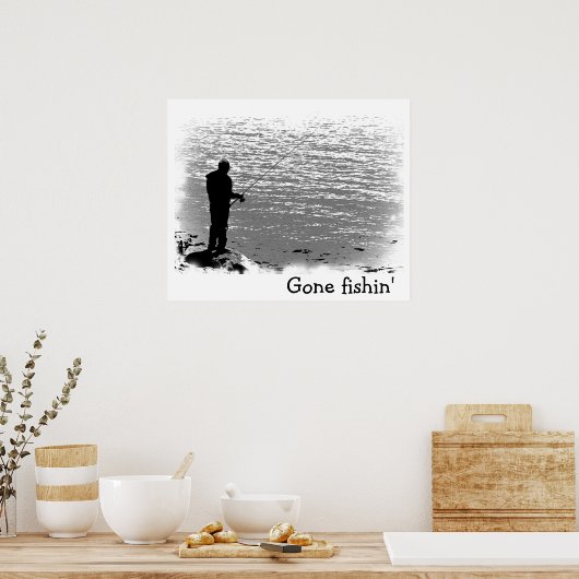 Poster Pêche au lac (Cuisine)