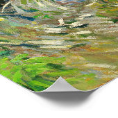 Poster Pêche au printemps, Pont de Clichy par Van Gogh (Coin)