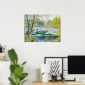 Poster Pêche au printemps Vincent Van Gogh (Bureau à domicile)