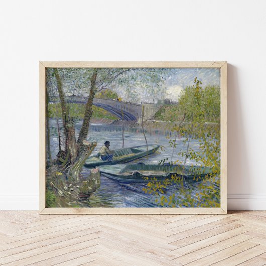 Poster Pêche au printemps | Vincent van Gogh