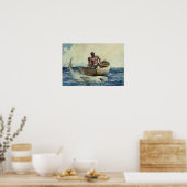 Poster Pêche au requin, 1885 (Cuisine)