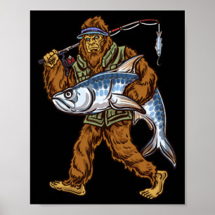Poster Pêche au Tarpon Pêcheurs au Bigfoot
