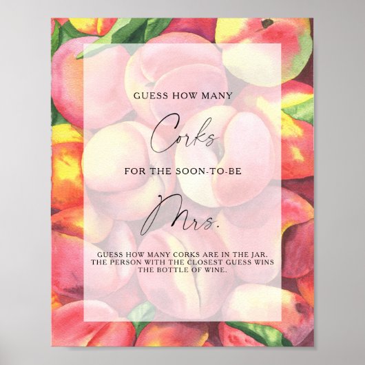 Poster Pêche aux fruits - Devinez combien de lièges (Devant)