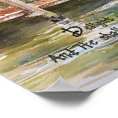 Poster Pêche avec chien Psaume 37:4 (Coin)