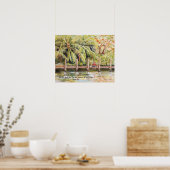 Poster Pêche avec chien Psaume 37:4 (Cuisine)