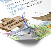 Poster Pêche Baby shower Maman Osa Bar (Coin)