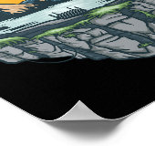 Poster Pêche Bateau Camping - My Happy Place Jenny Lak (Coin)