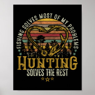 Poster Pêche & Chasseur Shed Antler Elk, Chasse aux Cerfs