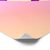 Poster Pêche colorée et fractale violette (Coin)