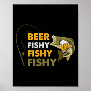 Poster Pêche de la bière Pêche de pêche de l'amoureux pêc